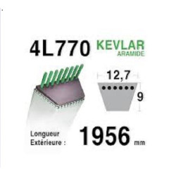 COURROIE TONDEUSE 3L710...